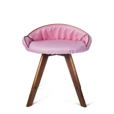 CrazyPAWS 瘋狂爪子 K.1寵物傢俱 Muller 穆勒公主 實木腳架寵物窩, 1個, 粉紅色