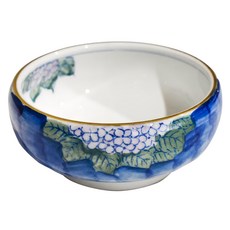 手繪日本陶瓷5吋缽 - 繡球花, 400mL, 1個