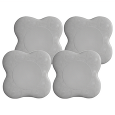 瑜珈護墊 塑膠材質, 19.5 x 19.5 x 1.8cm, 質感灰, 4個