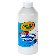 Crayola 繪兒樂 可水洗兒童顏料 白色, 16oz, 1瓶