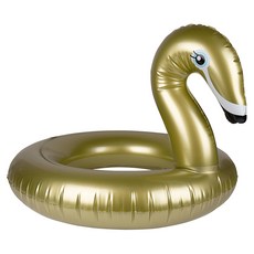 SWIM ESSENTIALS 造型游泳圈 天鵝, 香檳金, 1個