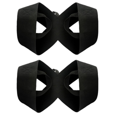 YORI 優里嚴選 防駝背矯正帶 高彈力款 黑色 男女通用 複合針織工藝, M, 2個