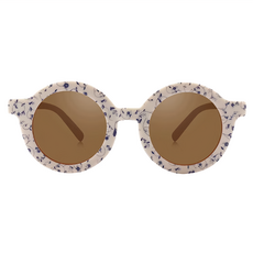 Grech&Co 經典圓框兒童太陽眼鏡二代, 防碎防刮 TAC 偏光鏡片, 18個月-8歲, 14 x 12.5 x 4.8cm, 青花瓷