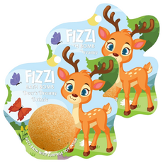 Saboo 台灣公司貨 泡沫沐浴球 DEER'S DREAMY DRIZZLE 小鹿的夢幻細雨, 2顆, 100g