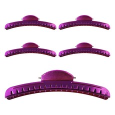 FAWEIO 髮葳鵝 月牙夾 ZK-093-4, 5個, 紫色, 時尚髮飾