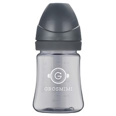 GROSMIMI PPSU奶瓶 無奶嘴, 黑色系列 木炭灰色, 200ml, 2個