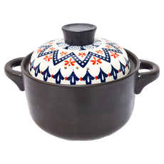 Royal Duke 有古窯 鋰輝石日式直身砂鍋 繽紛時光 2.5L, 20.5cm, 1個