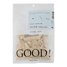 MEOW SERVANT 喵皇奴 GOOD! 毛孩凍乾小零嘴 犬貓適用, 虱目魚柳, 35g, 1包