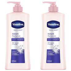 Vaseline 凡士林 瞬效透亮修護潤膚露 320ml 身體乳 保濕 亮白, 2件