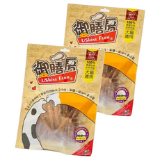 USHiNE FARM 御膳房 美味雞米花條 120g 100%嚴選在地新鮮肉品 大貓適用, 雞肉, 2包