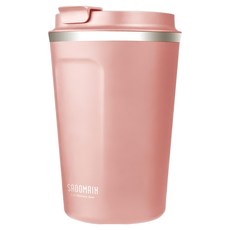 SADOMAIN 仙德曼 316不鏽鋼咖啡直飲保溫杯, 馬卡龍粉, 1個, 360ml