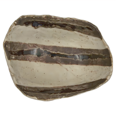 舟形皿, 濃繪三灰釉, 1個