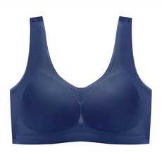 bebehome 冰絲無痕無鋼圈內衣 57%錦綸 43%氨綸 藍色