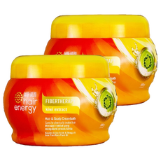 MAKARIZO 滋養護髮霜 #02奇異果, 淨化頭髮角質層, 鎖住髮色, 染燙髮質適用, 500ml, 2罐