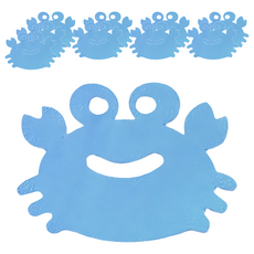 aguard 螃蟹造型止滑貼 浴室地板/浴缸/木地板 10個, 110 x 90mm, 藍色