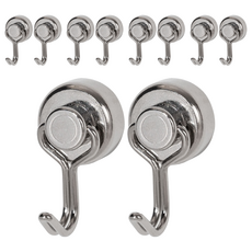 磁鐵掛勾 旋轉款 16mm 10個, D052, 1組