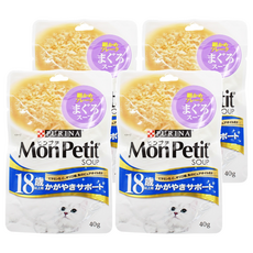 MonPetit 貓倍麗 極品高湯系列 鮮湯 SPS5 18歲 鮪魚 40g, 4包