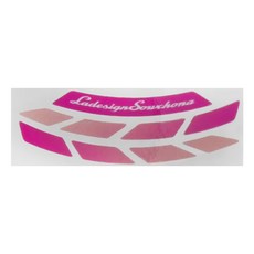 GOGORO MIX-10吋輪框貼, 桃粉反光, 1個