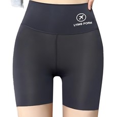 S-SportPlus+ 運動三分短褲 L 高腰提臀 彈力透氣 瑜珈跑步適用, 灰, 1件