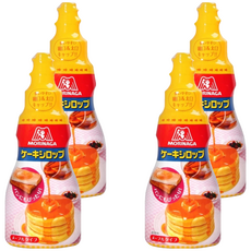 MORINAGA 森永 蛋糕糖漿，楓糖口味，200g，雙尺寸瓶蓋設計, 4瓶