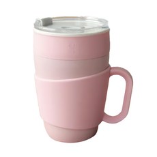 SWANZ 天鵝瓷 芯動馬克杯 450ml SY201CS-S-PINK, 櫻花粉, 1個