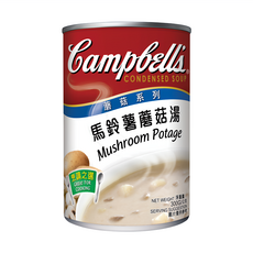 Campbell's 金寶湯 馬鈴薯蘑菇湯 300g - 經典濃郁 快速上桌, 1罐