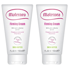 maternea 美肌緊緻乳, 150ml, 含乳木果油和維生素C, 產後及一般女性適用, 無香精, 加強保濕 恢復緊實光澤, 2條