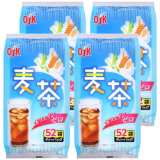 OSK 小谷穀粉 麥茶 52包 Set, 無咖啡因, 無糖, 無苦味, 8g, 4袋