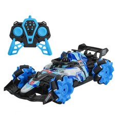 1:16 麥克納姆輪噴霧排氣2.4G遙控賽車 + USB3.7V充電電池 + 遙控器 112430, 藍色, 1台