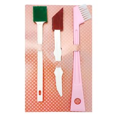 UdiLife 優的生活大師 ay 食器間隙刷 c9946, 3支, 綠色, 棕色, 粉色