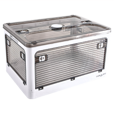 FAmILyLIFE 生活 5開門多功能附輪可疊加折疊收納箱 28公升 5入組, 冷月白, 1組