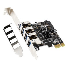 Neon 台灣霓虹 PCIe轉4埠USB3.0電腦擴充卡, 5Gbps高速傳輸, 1個, EPU1