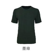 巧奇 CHEAUCHI COOL涼V領中性素T, M, 墨綠