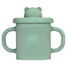 MODU'I BLUEMAMA 幼兒鉑金矽膠熊熊零食蓋 350ml, 薄荷綠, 1個