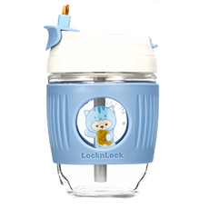 LocknLock 樂扣樂扣 LLG689BLUKT 卡通手持杯, BLU-CN-12, 350ml, 1個