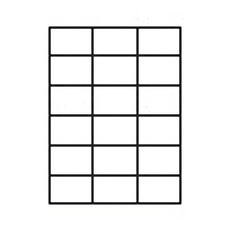 華麗牌 A4噴墨列印標籤 70 x 49.5mm, 18格, 100張