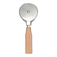 Cakeland 披薩刀 不鏽鋼刀輪 天然木柄, 木色, 1個