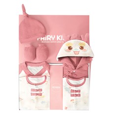 Kori Deer 可莉鹿 彌月禮盒-蛇寶寶新生兒連身衣配件大禮包22件四季款, 新生兒禮品首選, 蛇寶粉