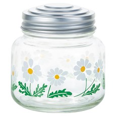 ADERIA GLASS 復古玻璃收納罐 野花, 375ml, 1個