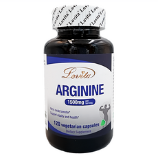 Lovita 愛維他 精胺酸素食膠囊 120顆, 提升體力, 滋養幸福感, 全素配方, 1.875g, 1罐