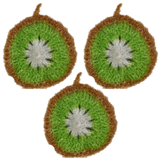 MasterClean 韓風手編洗碗巾, 奇異果綠色, 3個, 3組