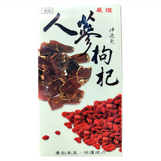 展瑄 人蔘枸杞茶, 純天然植物成分 養氣補血 恢復活力 暖心又紓壓 沖泡包, 4.5g, 30包, 1盒