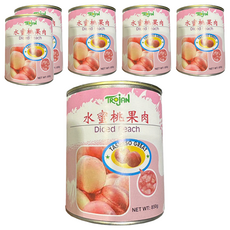 TROJAN 傳佳 水蜜桃果肉, 850g, 6罐