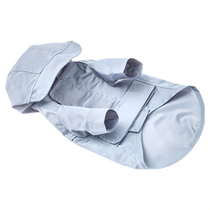 pehom 可調節式防潑水魔鬼氈雨衣淺藍色, 淺藍色, 1xl