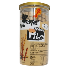 黑師傅 捲心酥 花生口味 外層酥脆 內餡豐滿 口感層次豐富 輕巧塑膠桶裝, 200g, 1罐