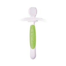 FARLIN 嬰兒固齒牙刷 二階學習牙刷 - 雙面柔軟按摩刷毛 有效清潔寶寶牙齦、舌頭 附安全檔片, 1組, 1個