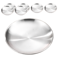 BangJiaShi 幫家適 不鏽鋼圓盤 7個, 14cm, 銀色, 1組