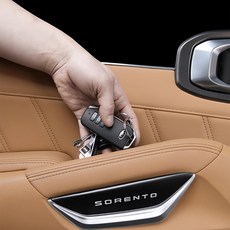 MAYTON Sorento 多功能車門把手收納蓋 MQ4適用, 門把, 黑色/銀條裝飾