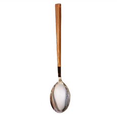 WARM HOUSE 暖&和家居 復古小熊餐具組 陶瓷不鏽鋼, 木質湯匙, 小熊餐具組 木質湯匙, 原木色, 1組