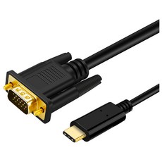 Neon 台灣霓虹 Type-C 轉 VGA 轉接線，1080P 高清，鍍金接頭，約1.8米長, ECV1, 1個